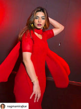 Velvet Red Chikankari Kurta